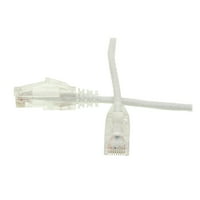 Cat White Slim Ethernet Patch кабел, безкраен формован багажник, крак