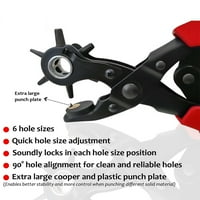 DSSeng Professional Leather Hole Puncher-Кожен инструмент за перфоратор за колани, ленти за гледане, каишки за чанти и други-прецизна