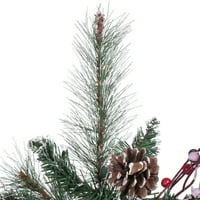 Викерман 2 ' сняг изби бор и Бери изкуствена коледна елха, неосветена