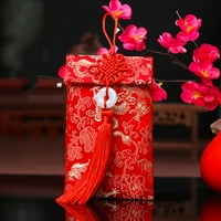 YACHE китайски стил бродерия дизайн червен плик за късметлии Чанта за партита